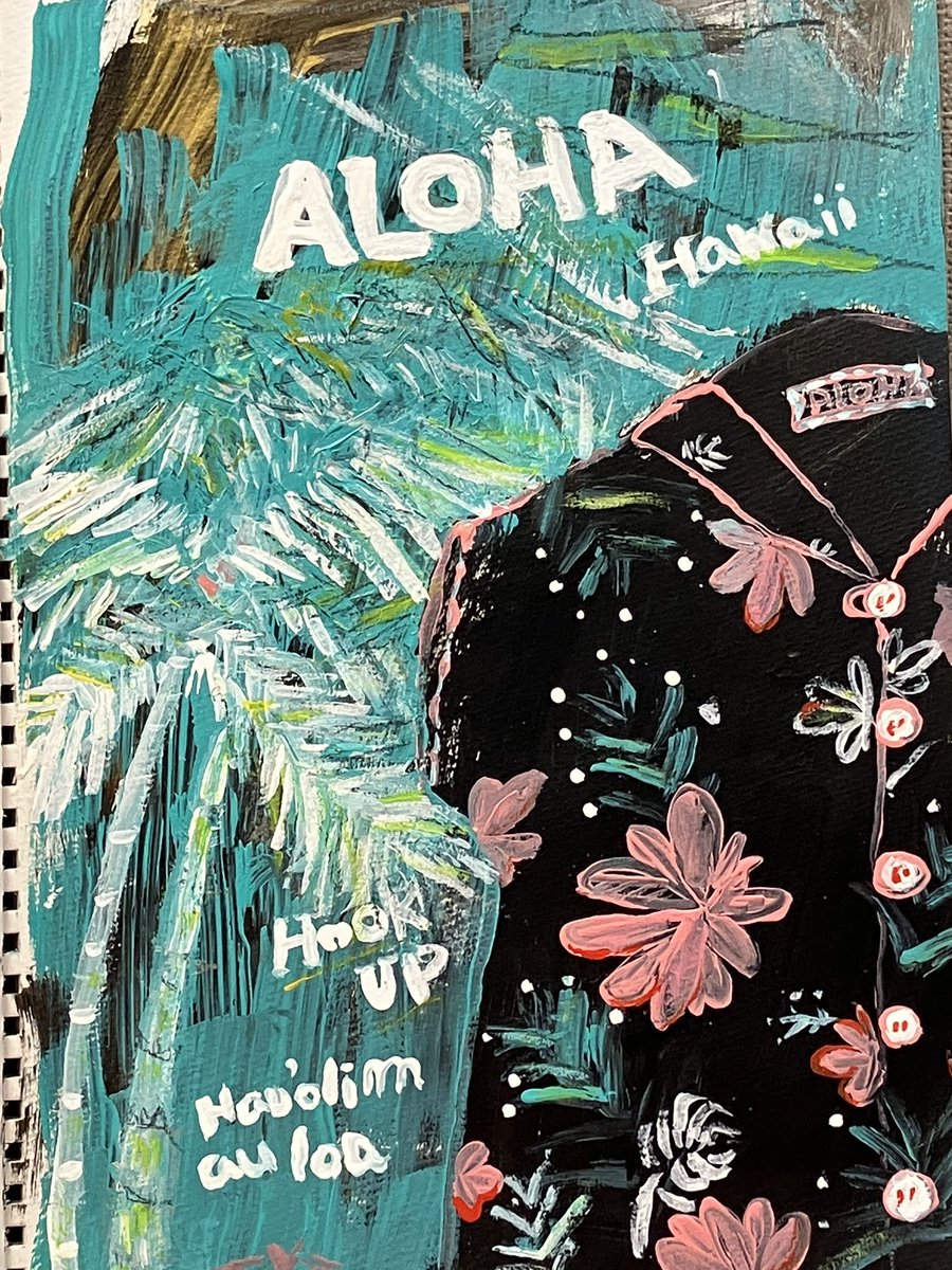 今日も暑いですね😵

昨日のALOHA動画🎥から
➕1時間⏰
colour pastelなどをMIXして完成です。

作品名

「HOOK - up」 つなぐ

#art
#ALOHA 
#painting
#acylic 
#hawaii 
#義手で絵を描く
#義手ユーザー
#shirtstyle 
#shirts
#パステルアート 
#サマースタイル