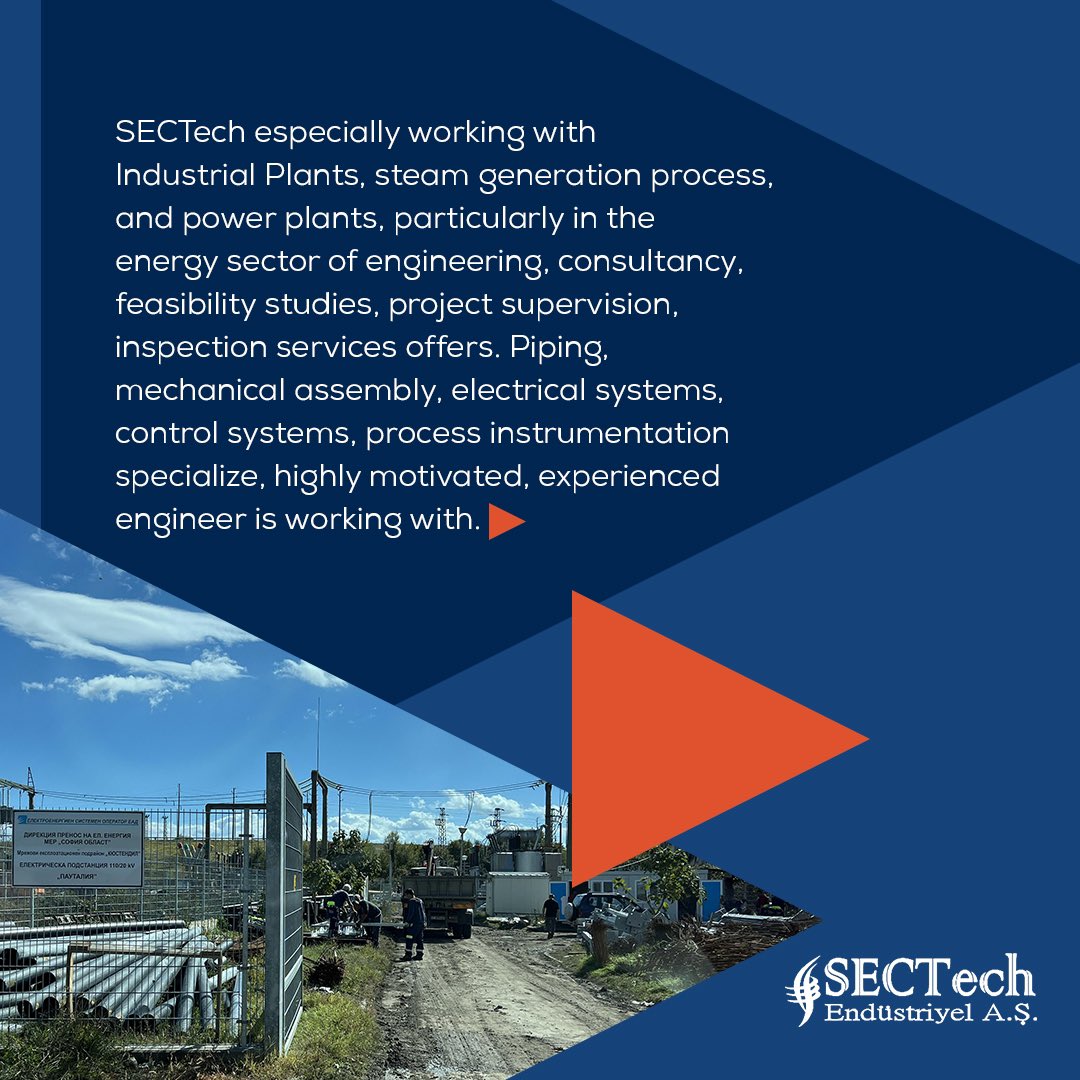 sectechendustri's tweet photo. SECTech especially working with Industrial Plants, steam generation process, and power plants, particularly in the energy sector of engineering, consultancy, feasibility studies, project supervision, inspection services offers. https://t.co/bH3Eg9dplX