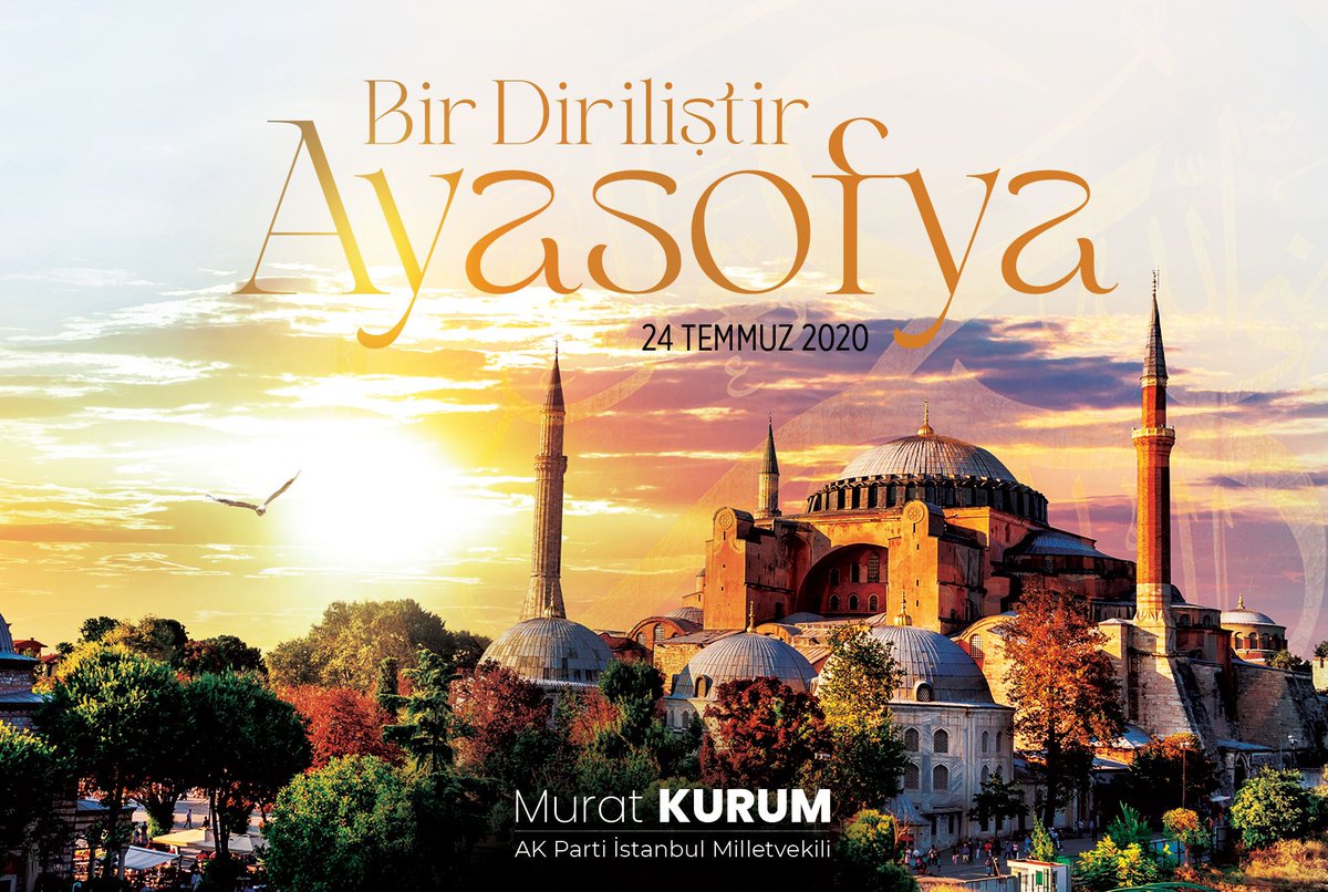 “Ayasofya'nın dirilişi, sadece Müslümanların değil; tüm mazlumların, mağdurların, ezilmişlerin umut ateşinin yeniden alevlenişidir.” 86 yıllık özlemin ardından #Ayasofya 3 yıl önce bugün ibadete açıldı. Nasip edene bin şükür, vesile olandan Allah razı olsun. @RTErdogan