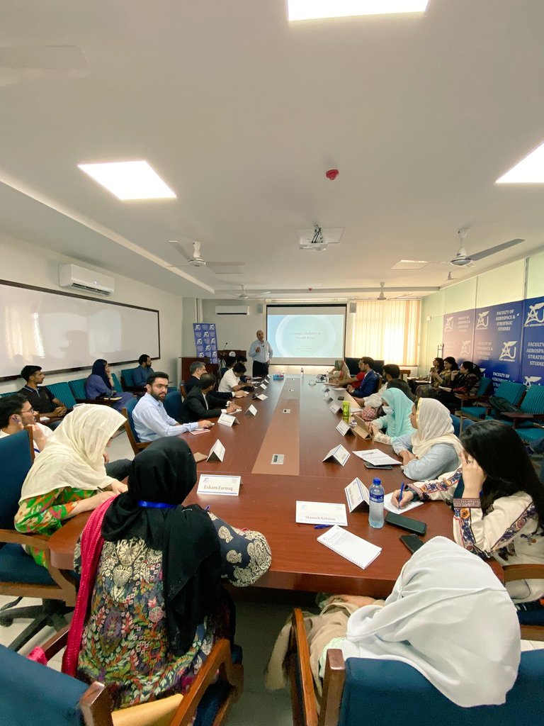 fass_air's tweet image. The 3rd speaker of day 6 will be Dr. @adilsultan on #StrategicStability in #SouthAsia at #FASS&apos;s 3rd Workshop on Contemporary #Security Issues, in collaboration with @FES_PAK 

- #FASSWorkshop #ISB | @HegewischNiels @HumayounkhanPK @Aiza_Azam @f_aider