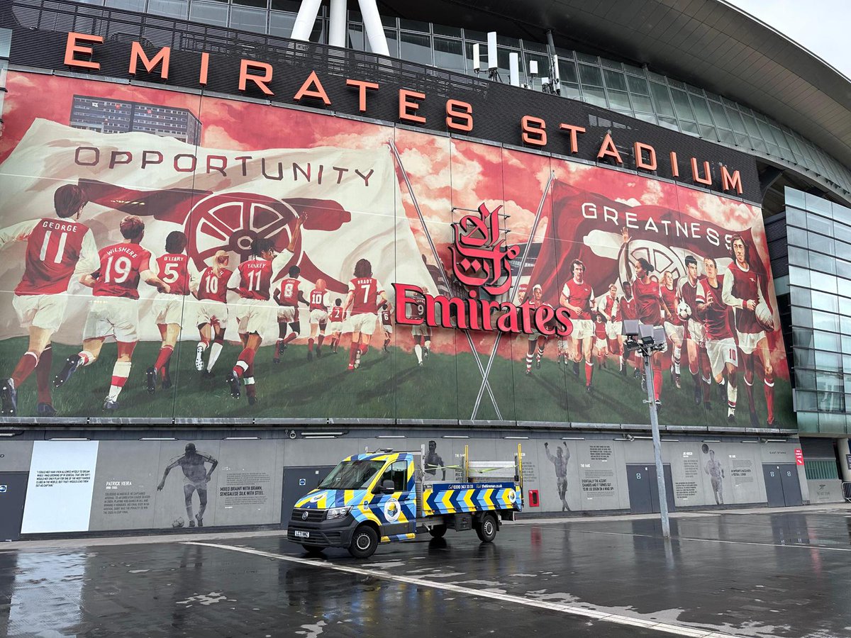 Spotted: Delivering & collecting all over #London and the Home Counties brings us to some interesting places. Our van was recently spotted at the Emirates stadium, and it’s safe to say we’re hard to miss! Let us know if you spot us near you. #TheHireman #ToolHire #Construction
