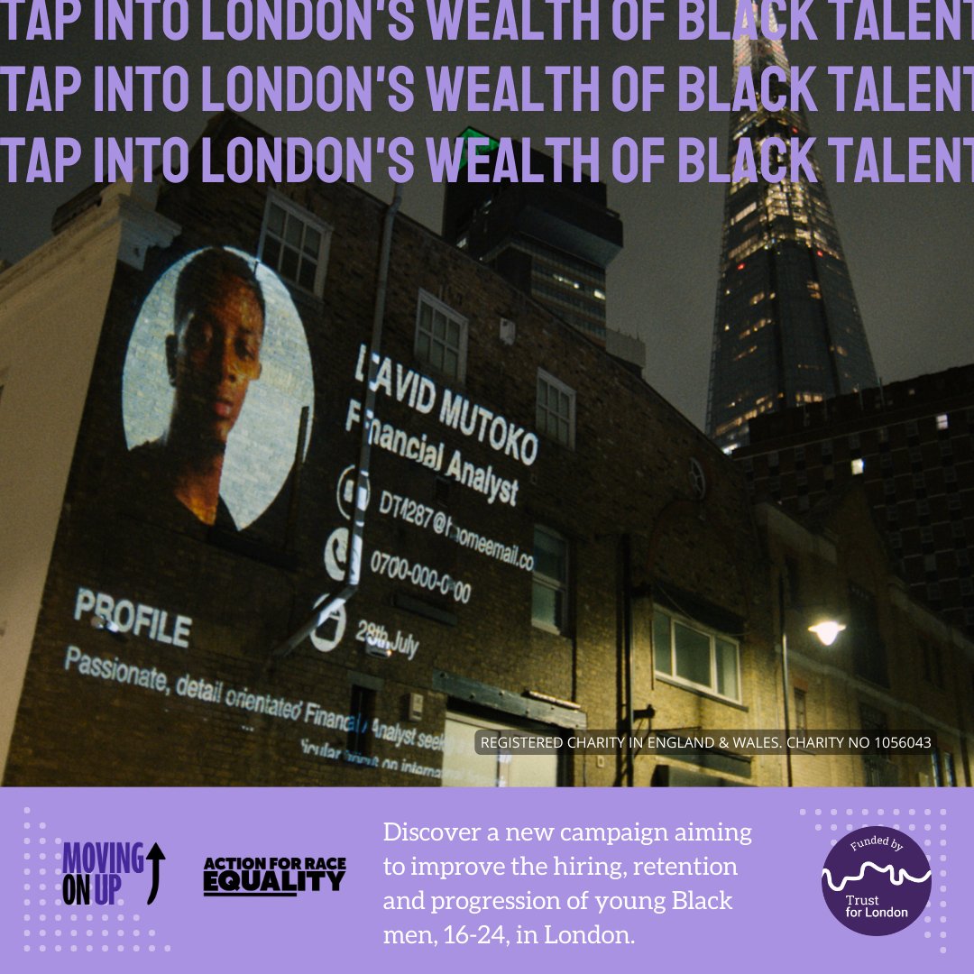 AREMoU_'s tweet photo. Did you know young Black men are up to 3x more likely to be unemployed than white young men?

With the @MayorofLondon @CityBridgeTrust &amp; @trustforlondon, we're calling on employers to do more to improve outcomes for young Black men aged 16-24 in the city: https://t.co/lw37kuLsBZ https://t.co/puyoXOSgNF