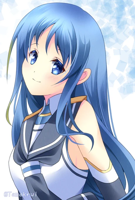 リプできたキャラの顔だけ描くやつふたつめ 五月雨  #艦これ #艦隊これくしょん