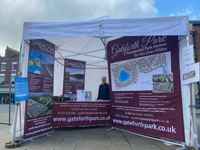 We’re at Selby Market today, talking about the transformation of Gateforth Park from a derelict mushroom farm to our wonderful gated residential park. Pop on over to have a chat and enter our draw to win a delicious hamper! 🏡

#residentialpark #selbymarket @SelbyMarket