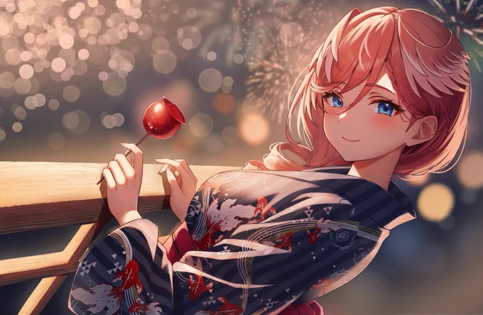 ルイ姉と一緒に花火見たい…  #Luillust