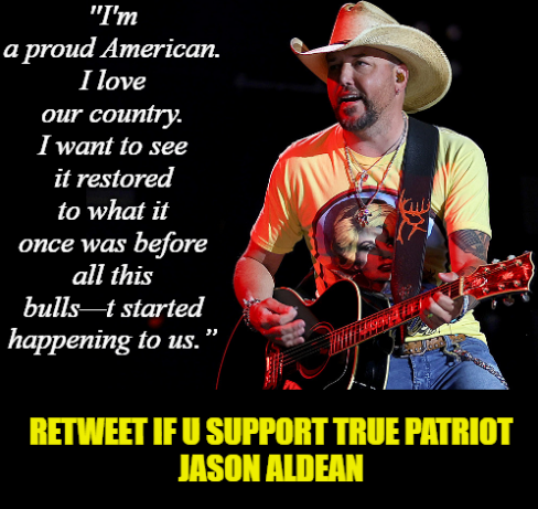 Liana53160's tweet image. Jason Aldean REFUSES to bow before the woke mob.

WHO'S WITH HIM?🙋‍♀️
