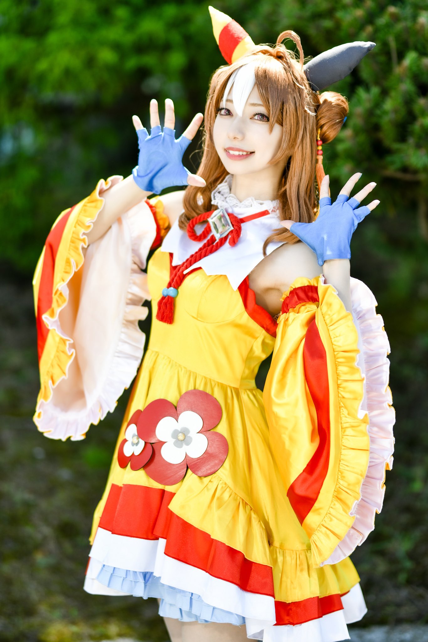 シ*ャ様 ウマ娘 コパノリッキー コスプレ衣装 ウイッグ付き - メルカリ