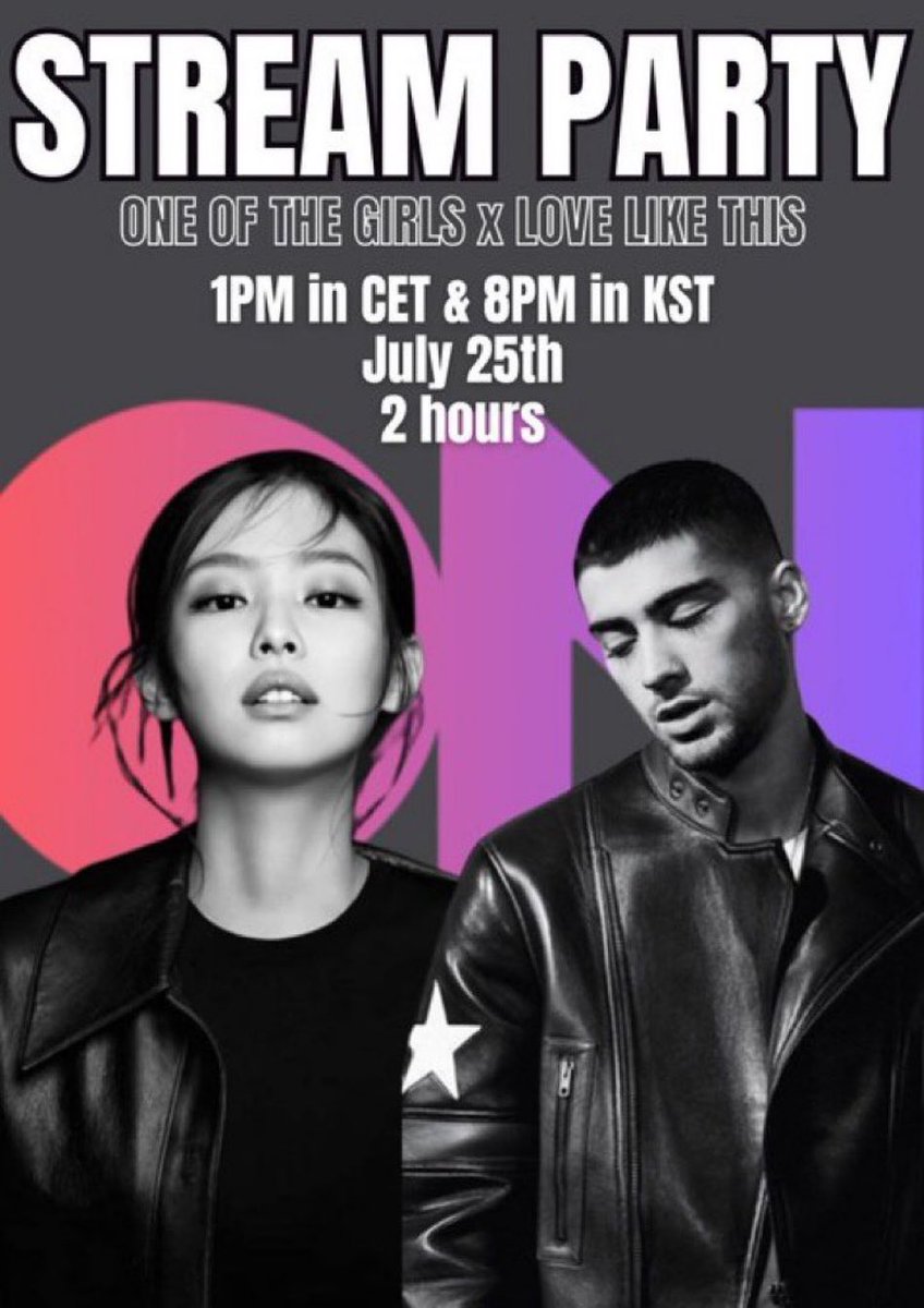 jenniescharts's tweet photo. [REMINDER ] JENNIE x ZAYN STREAMING PARTY

Be here tomorrow at 8pm kst &amp; make sure : 

- upload stationhead app 
- create account 
- link it to your Spotify premium account or Apple Music  (if not then you can use free trials) https://t.co/al83Qw9SlC