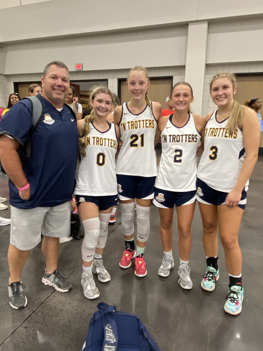 LovedayBlake's tweet photo. They say all good things come to an end. Today around noon the b ball journey with these 4 and others that began many years ago comes to an end. I would take these girls any day and do it ALL over again. It has been a pleasure and honor to be your coach! #sevierselect #tntrotters https://t.co/2LJn4kYfUC