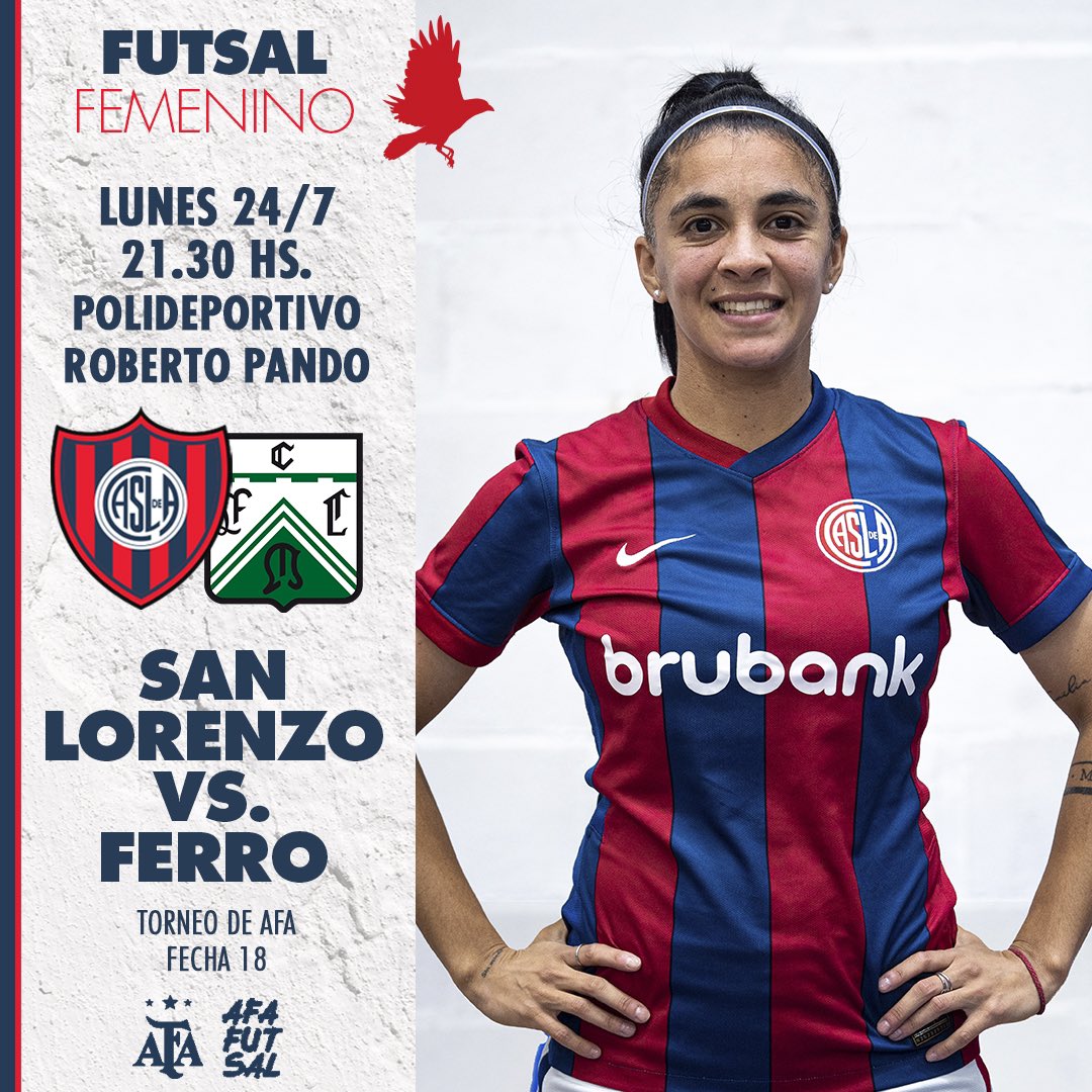 #SanLorenzo juega desde las 21.30 🆚 Ferro, en el Roberto Pando, por la fecha 18 del Torneo de AFA.

🎟️ Entrada: $ 800
🪪 Abonados/as ingresan con su carnet.
📍José Mármol 1715

 #VamosLasSantitas 💙❤️