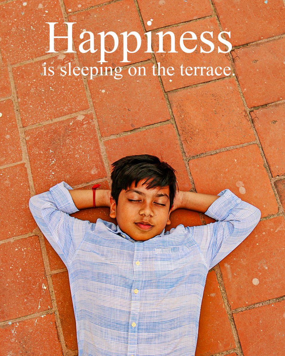 Happiness! #ashwanthashokkumar #ashwanth #sleeping #terrace