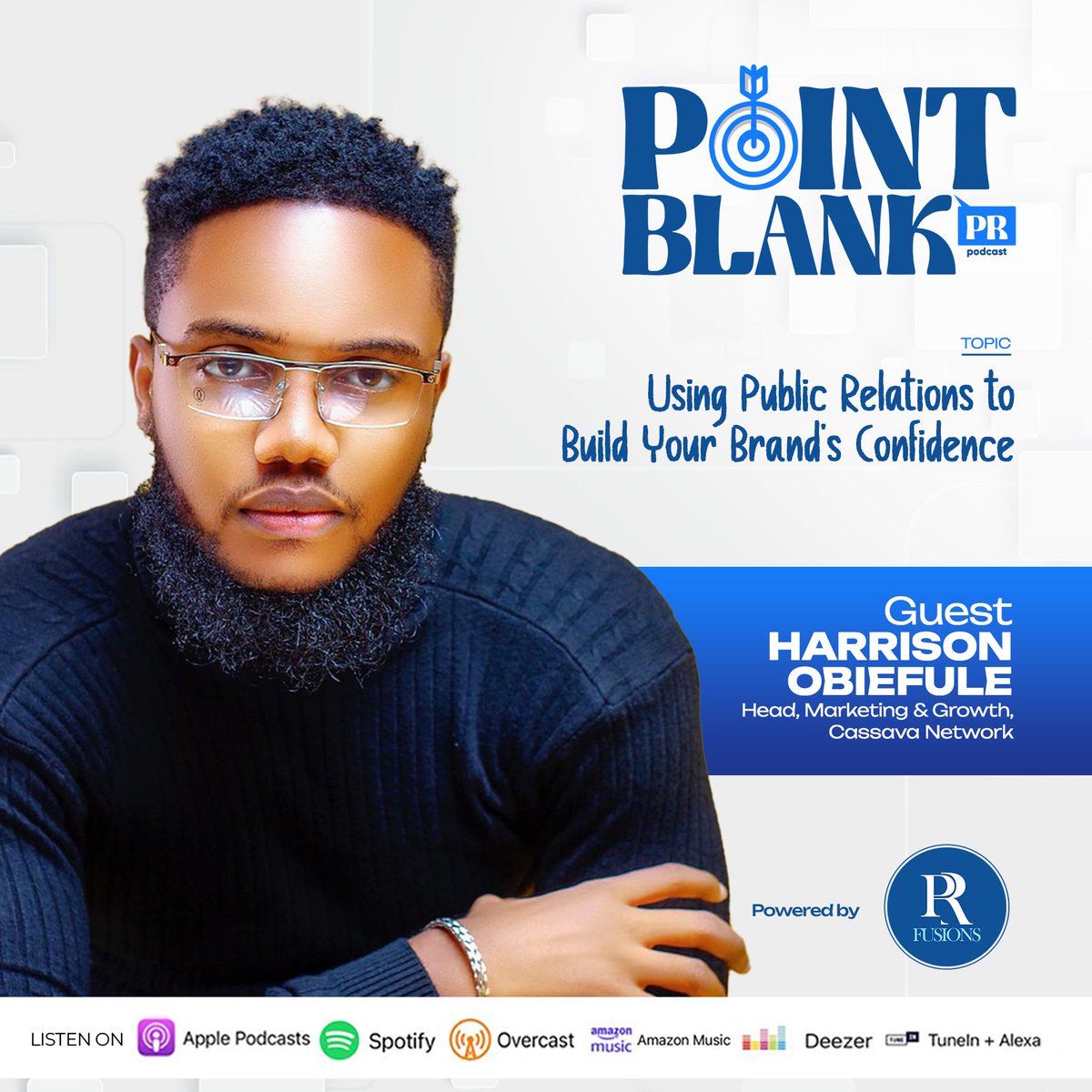 PointBlank PR podcast tweet media