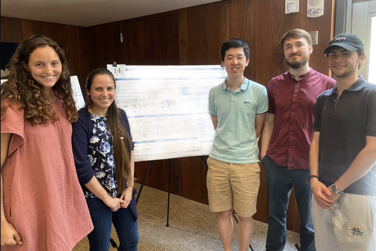 Princeton Chemistry (@princetonchem) on Twitter photo Jane, Ashley, Dominik and Alex of <a href="/TheWeichmanLab/">The Weichman Lab</a> with <a href="/MIT/">Massachusetts Institute of Technology (MIT)</a>’s Chris Tong of <a href="/freedman_lab/">FreedmanLab</a> (next to poster), who visited this summer thru the Quantum Undergraduate Research at IBM and Princeton (QURIP) program.
Great visit for all! Jane, Ashley, Dominik and Alex of <a href="/TheWeichmanLab/">The Weichman Lab</a> with <a href="/MIT/">Massachusetts Institute of Technology (MIT)</a>’s Chris Tong of <a href="/freedman_lab/">FreedmanLab</a> (next to poster), who visited this summer thru the Quantum Undergraduate Research at IBM and Princeton (QURIP) program.
Great visit for all!