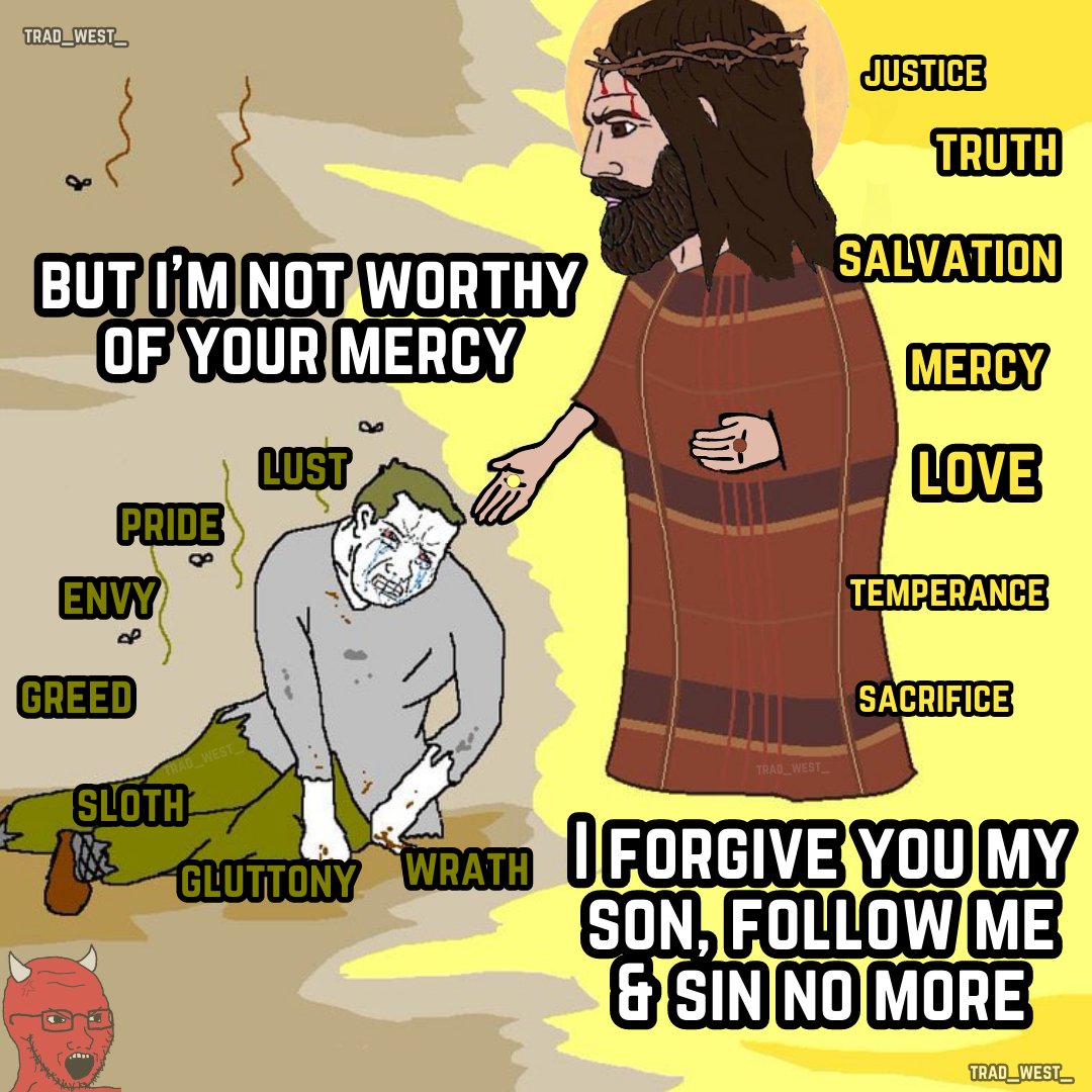 Pick up your cross brothers.