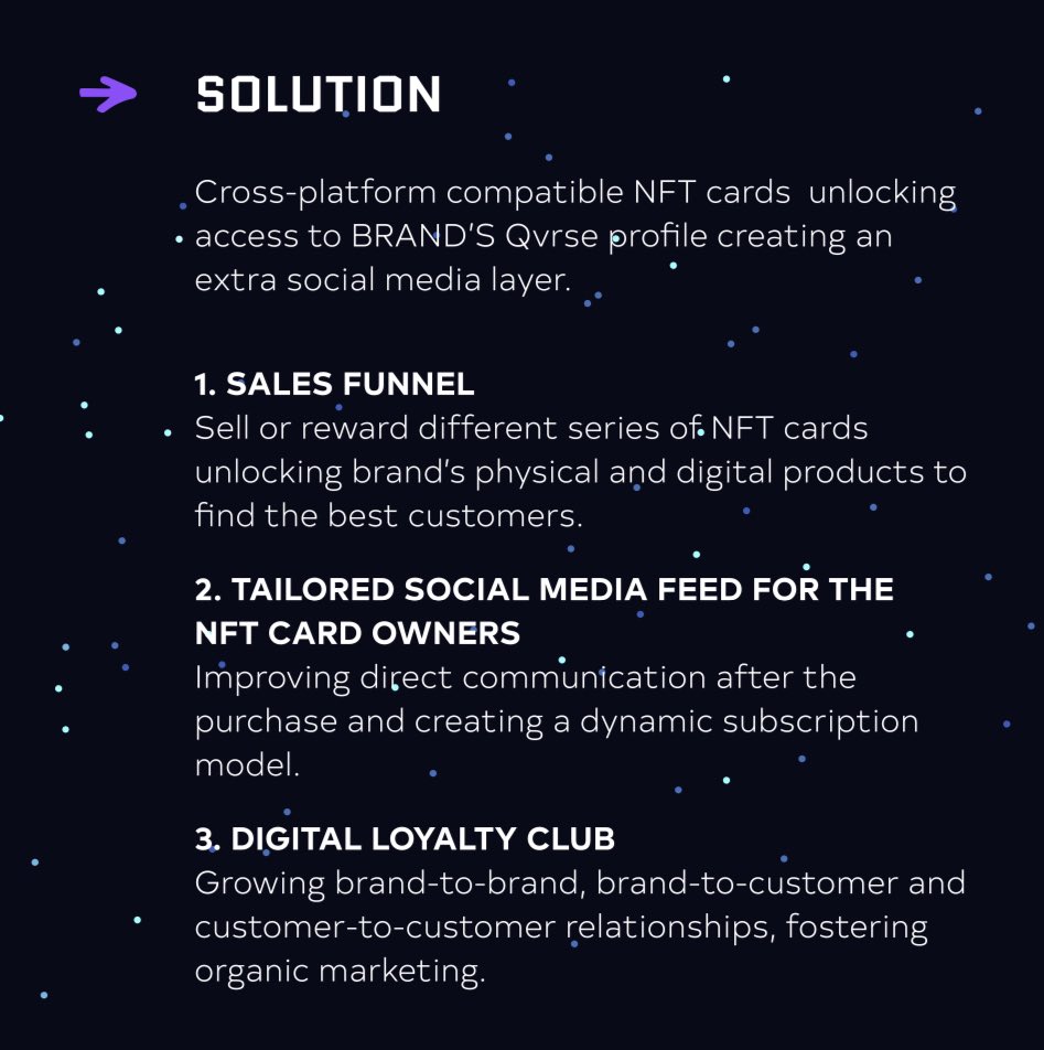 QvrseDAO's tweet photo. Qvrse platform solution 🚨💜 #nftfeatures #perks #branding #brands #web3 #dApp #qvrseio https://t.co/kIBtW0ItqV