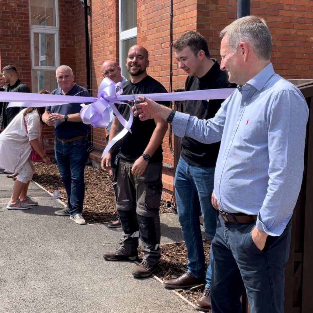 davidlewisorg's tweet photo. We’re thanking @SolusARC &amp; @AvivaUK for their generosity &amp; hard work! With the help of the people we support, we’ve created a #SensoryGarden with a new stage, water fountain, and planters. An accessible, safe place for all to enjoy - thanks so much! https://t.co/do29AMiJof