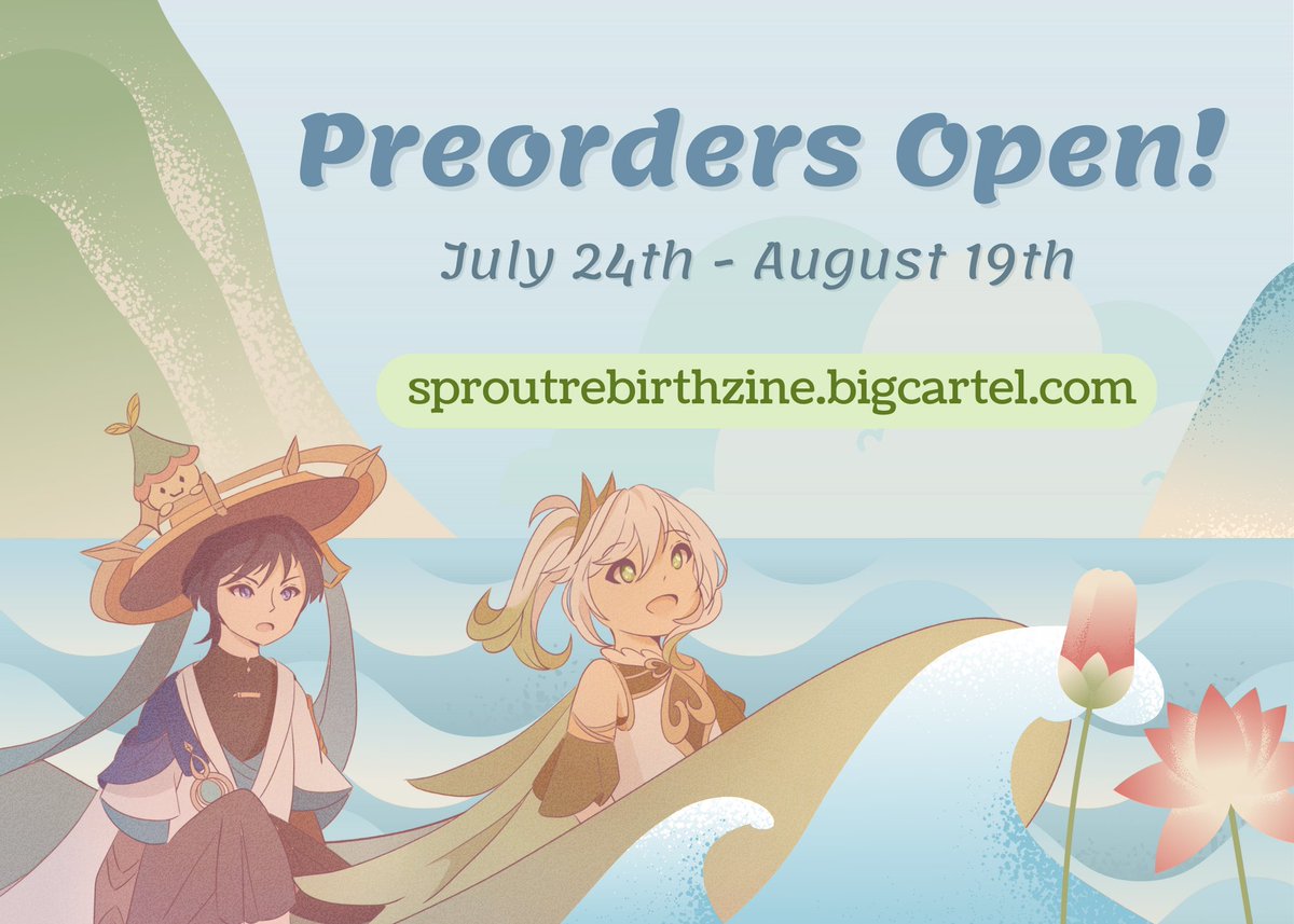 "The journey is about to begin. Would you like to come?" 🌼
"You want to go... with me?" 🌱

💚 Preorders OPEN! 💚

The time to start the journey between our two sprouts is about to begin! Check out our store link right here!

🛒 Shop here: sproutrebirthzine.bigcartel.com