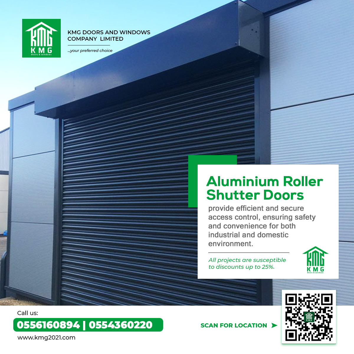 We give elegant touch to your home with smashing glass and aluminum fabrications.
We are open for business,
Contact us on 0556160894/0552468227 for all your building project.
#rollershutters #rollershutter #garagedoors #doors #rollerblinds #windows #garage #rollershutterdoor