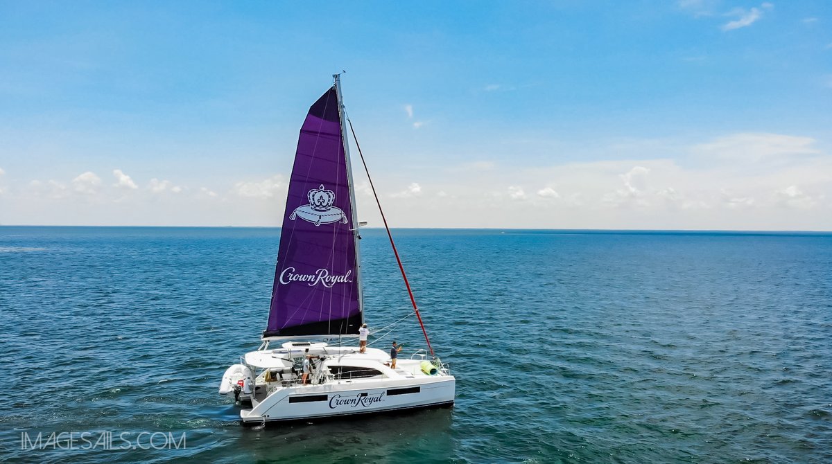 ImageSails's tweet photo. ImageSails: The crown jewel of advertising

ImageSails' Crown Royal sail continues its promotional journey.

Sails never looked like this before! 

#ImageSails #CrownRoyal #SailAdvertising #ExperientialMarketing #FloatingBillboards #SailGraphics #YachtCustomization https://t.co/CpcMPkvgzy