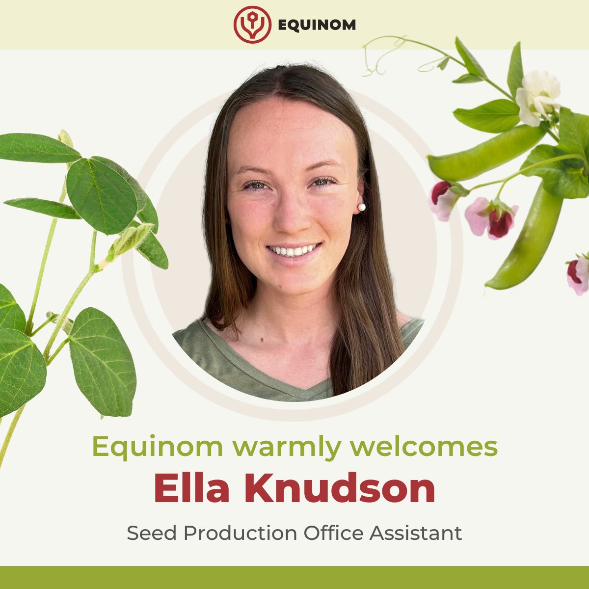 Please join us in welcoming Ella Knudson, our new Seed Production Office Assistant who recently graduated with honors from Purdue University with a Bachelor of Science in Soils and Science and an impressive list of accomplishments in soil research, leadership, and sports.