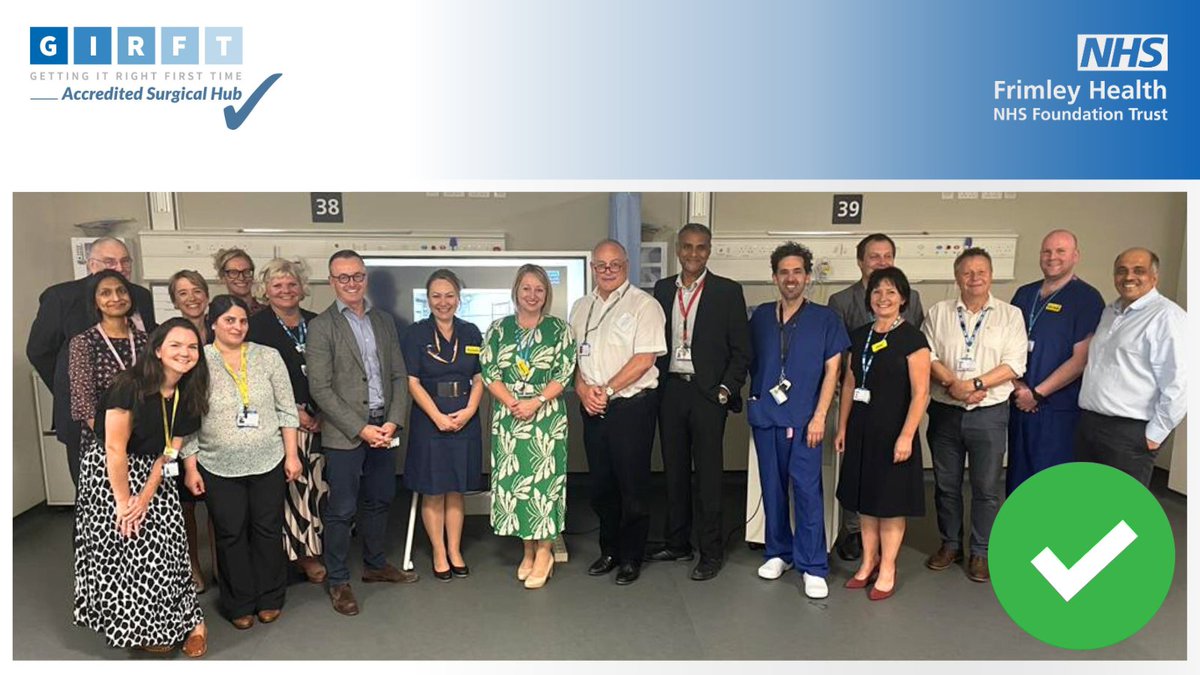 🤩 We’re delighted and #proud to announce that our own #HeatherwoodHospital has been accredited by #GIRFT as part of a national scheme to ensure the highest standards in clinical & operational practice 💙 Well done to all involved! 👏 @NHSGIRFT @FutureNHS @RCSnews