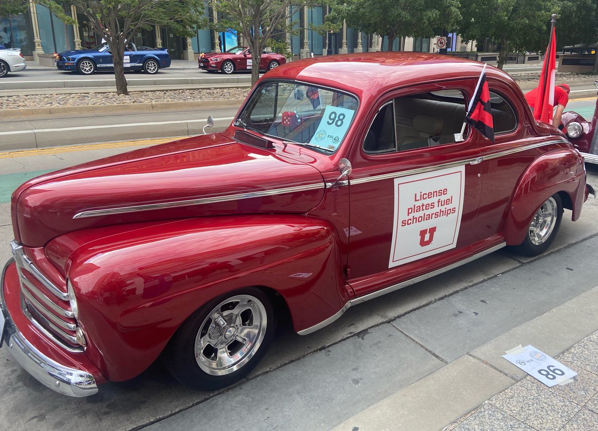 UUtah's tweet photo. Happy Pioneer Day, Utah! Be on the lookout for our classic cars during the #DaysOf47 Parade in downtown Salt Lake City! #PioneerDay #GoUtes https://t.co/EQQ6AKeCoP