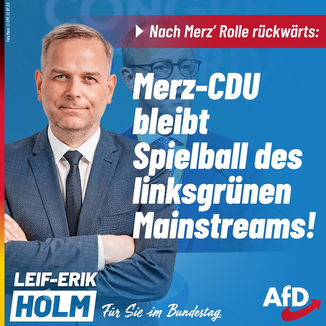 Klar muss sich die CDU der immer stärkeren AfD öffnen, wenn sie sich nicht dauerhaft in Geiselhaft der Linksgrünen begeben will. Dass aber diese Erkenntnis bei Merz nicht einen Tag überdauerte, zeigt, dass die CDU auch unter ihm Spielball des linken Mainstreams geblieben ist.