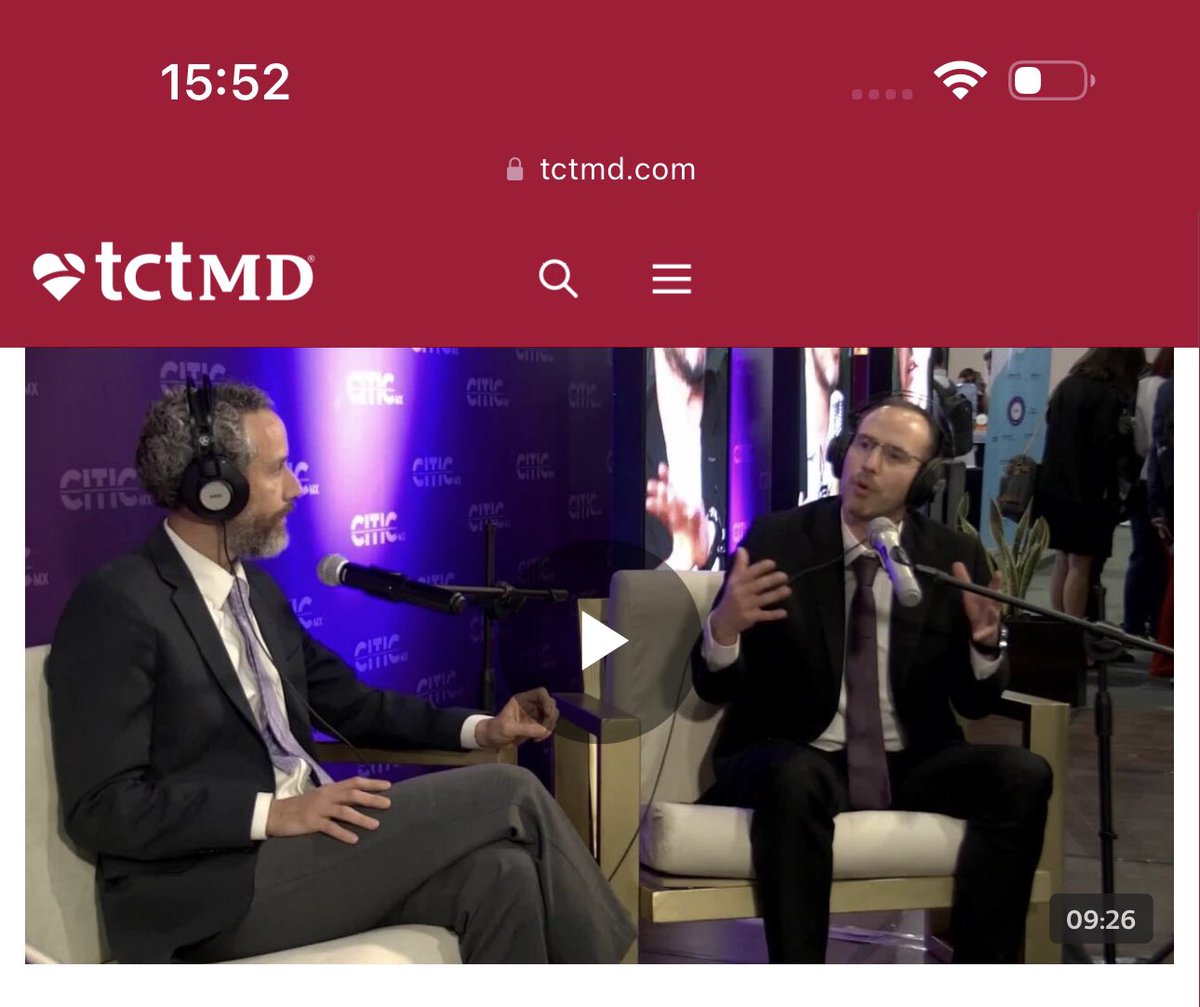 Beyond the Data: Catching Up on CITIC 2023 ➡️ tctmd.com/videos/beyond-… watch out for our @tctmd videos @CiticMexico . Here we discuss complex pci and challenges in latin America with @drricalde @gpaymd . @ovidiogarciav @omendiz @jpcostabel @drpablocorral @lamelaspablo…