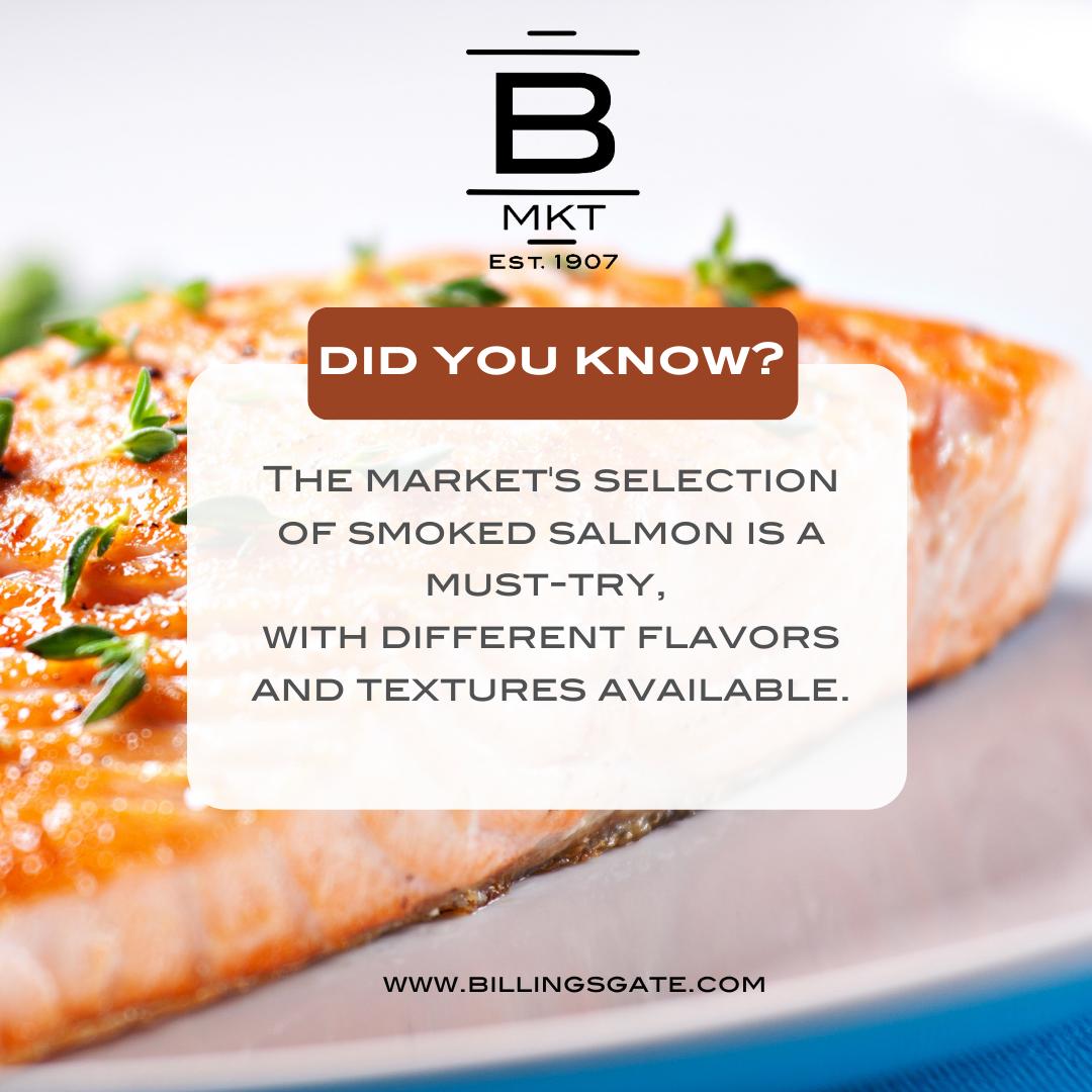 bfallwell's tweet image. 🍣🔥 Don't miss out on our selection of smoked salmon at the market! 

🤤👌 Whether you're a fan of classic smoked salmon or want to try something new, we've got you covered!