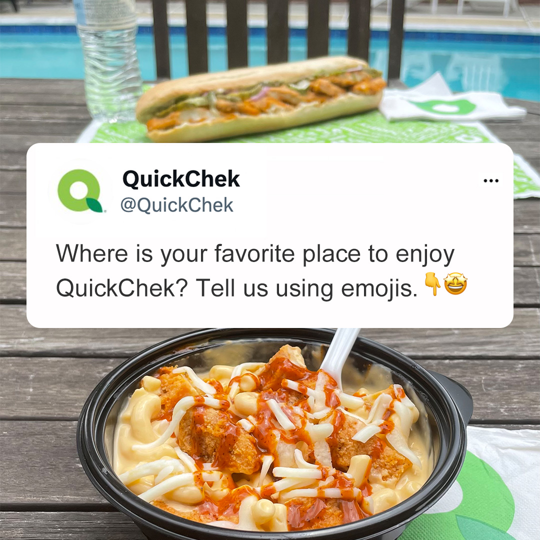 QuickChek's tweet photo. Is 🌎 an option? Cause I would have QuickChek anywhere. #QuickChekRun https://t.co/SMl5h3rTU4