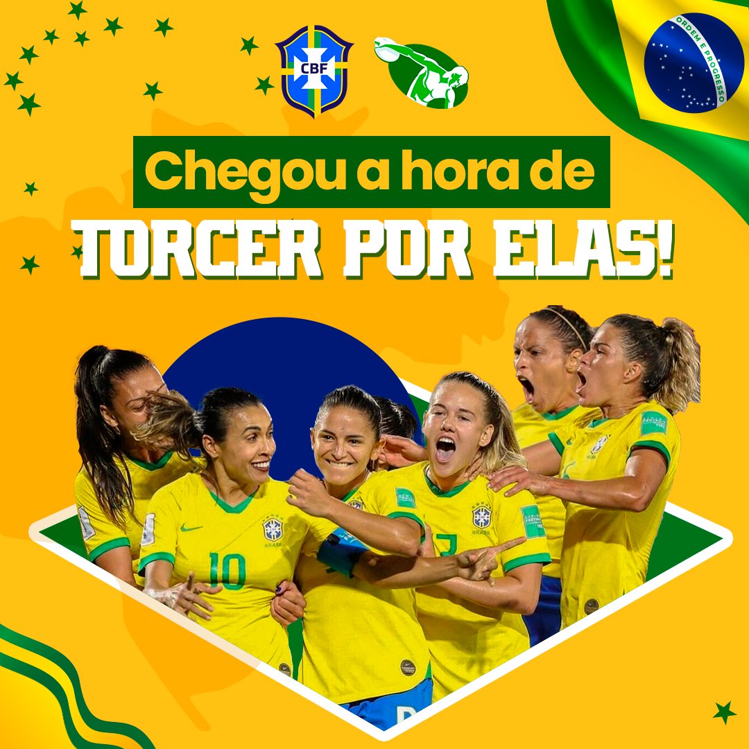 CREF_1's tweet photo. O CREF1 deseja muita SORTE e SUCESSO para nosso time favorito: BRASIL!🏃♀
Bora torcer?
.
@selecaofemininadefutebol
@cbf_futebol
.
#cref1 #copadomundo https://t.co/HbwlZOUrHn