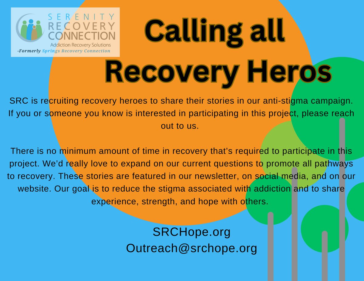 Calling All Recovery Heroes! We need YOUR support in breaking the stigma and showing the world what Recovery really looks like! Please share! We are hoping to see this spread far and wide.
#Recoverycommunity #fthestigma #recovertogether