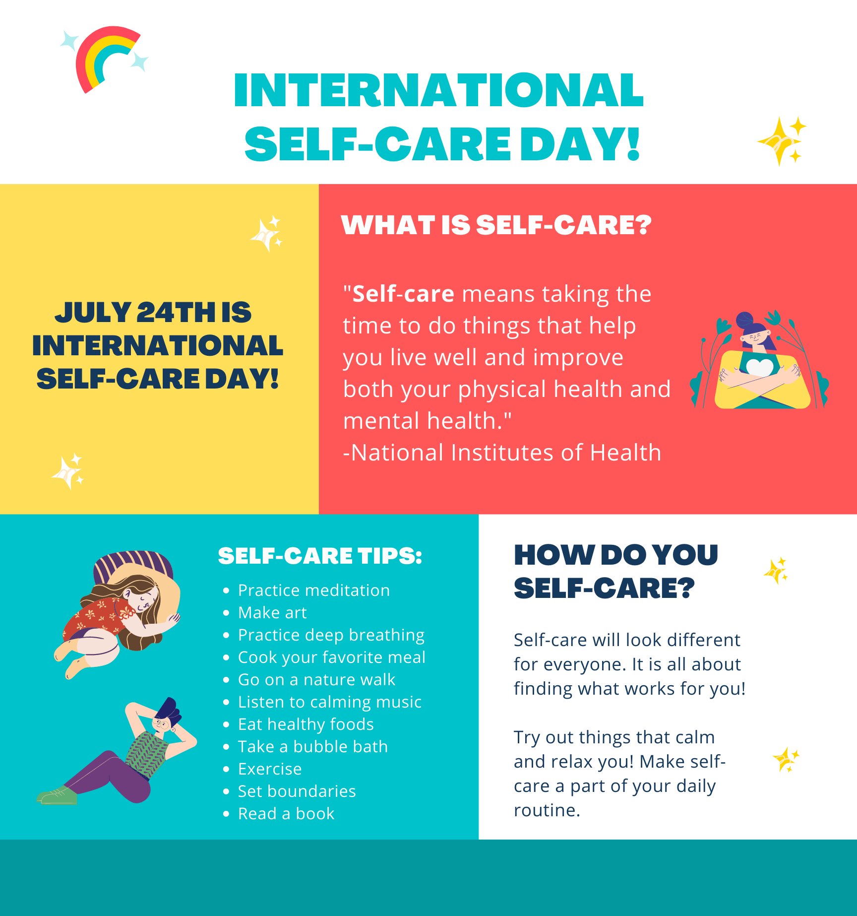 k12-private-academy-on-twitter-it-s-international-self-care-day-how