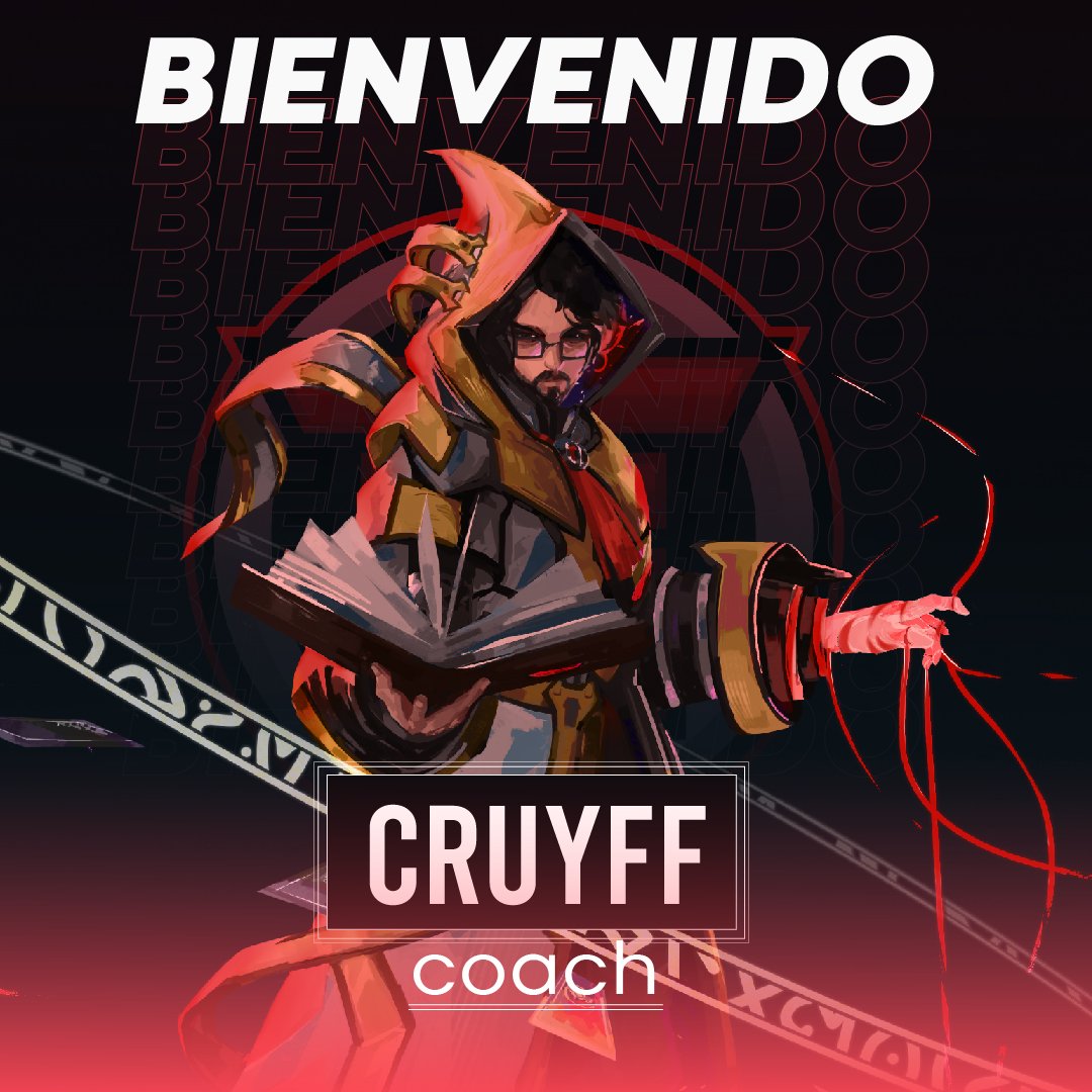 ¡La más cálida bienvenida a nuestro nuevo coach, team! 😎❤️‍🔥

¡Bienvenido a la familia, Cruyff!

Estamos seguros de que con tus consejos seguiremos creciendo como equipo y profesionales. Gracias por estar aquí 🫶🏻

#VALORANT #coaching #eSports #eclipse #gaming