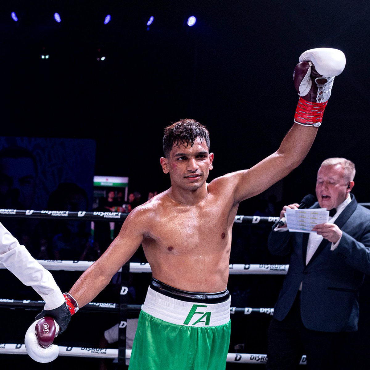 Grassrootboxin1's tweet photo. Another WIN for Faizan Anwar!🇮🇳🥊 
India's #1 boxer based in Dubai, with a remarkable record of 16-0.
.
Under the expert guidance and management of @seddiqiboxing , Faizan is sharpening his skills and blazing a trail towards an extraordinary future in the ring🔥 https://t.co/ZKIDMfDmnP
