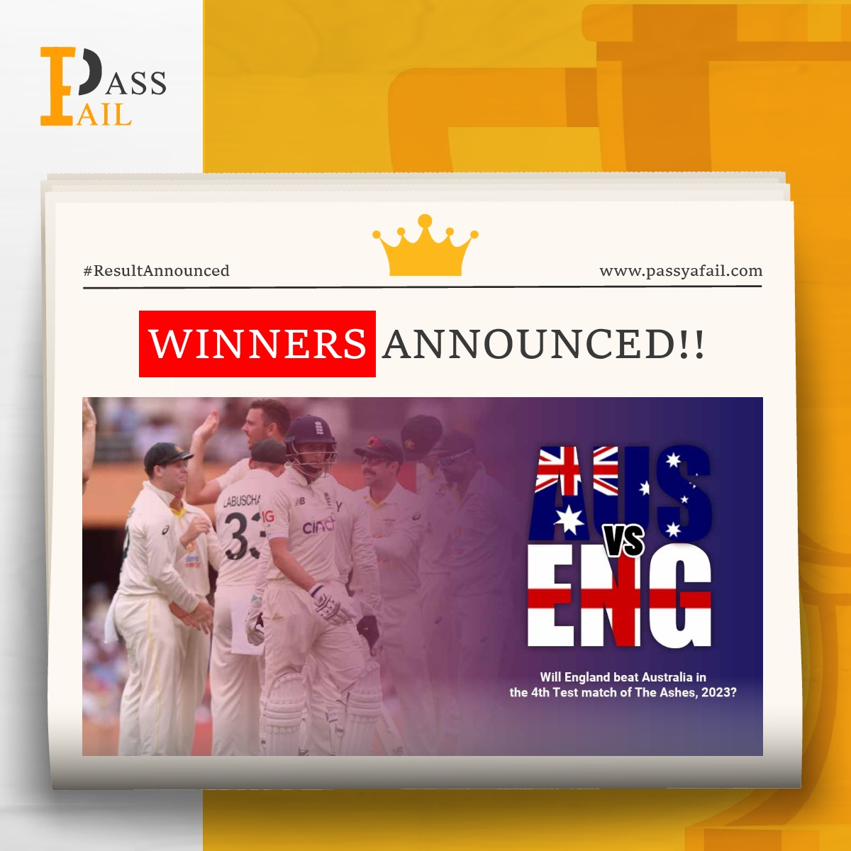 Team_Passyafail's tweet photo. #ResultAnnounced

Thank you for your immense participation in our latest contests. Their results have been announced!

You can check out the results here - https://t.co/svcseAbgmX 

#PassYaFail #KeepPlayingKeepWinning https://t.co/SIlaaLiM05