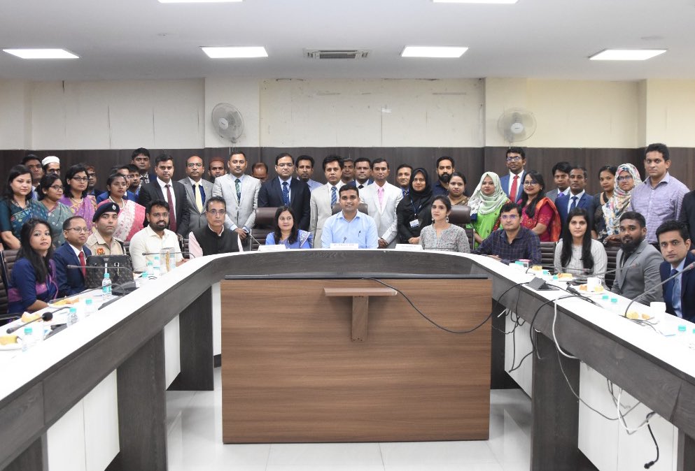 Vikram Yadav IAS (@vikramyadav) on Twitter photo 45 senior Civil Servants from Bangladesh 🇧🇩visited Faridabad District to understand the functioning of the <a href="/DC_Faridabad/">DC Faridabad</a> office.
Happy to share our experiences & best practices with partners from the neighbouring country. 🇮🇳 🇧🇩
<a href="/PMOIndia/">PMO India</a> <a href="/cmohry/">CMO Haryana</a>
<a href="/MEAIndia/">Randhir Jaiswal</a> <a href="/DrSJaishankar/">Dr. S. Jaishankar</a> 45 senior Civil Servants from Bangladesh 🇧🇩visited Faridabad District to understand the functioning of the <a href="/DC_Faridabad/">DC Faridabad</a> office.
Happy to share our experiences & best practices with partners from the neighbouring country. 🇮🇳 🇧🇩
<a href="/PMOIndia/">PMO India</a> <a href="/cmohry/">CMO Haryana</a>
<a href="/MEAIndia/">Randhir Jaiswal</a> <a href="/DrSJaishankar/">Dr. S. Jaishankar</a>