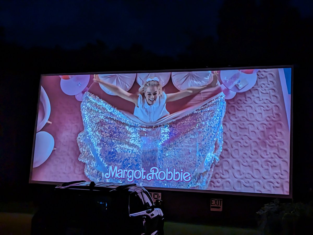 Celebrated 10's birthday at the drive-in last night. Would recommend. (And while in my ideal world it would have been Oppenheimer, Legally Blonde worked delightfully as a double feature.)