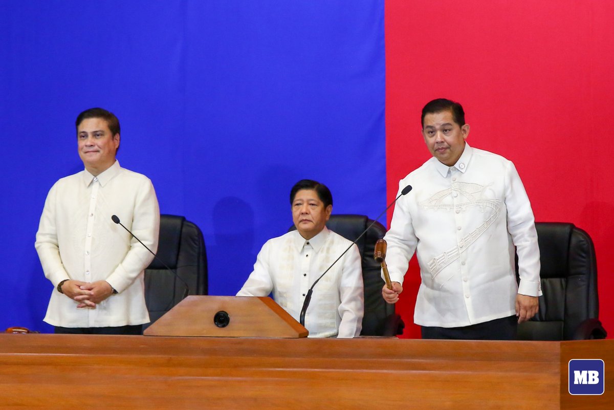 manilabulletin's tweet image. LOOK: Photos taken at the plenary hall of the House of Representatives in Quezon City during the second State of the National Address (SONA) of President Ferdinand R. Marcos Jr. on Monday, July 24, 2023. | #SONA2023

📷: Noel B. Pabalate | #ManilaBulletin