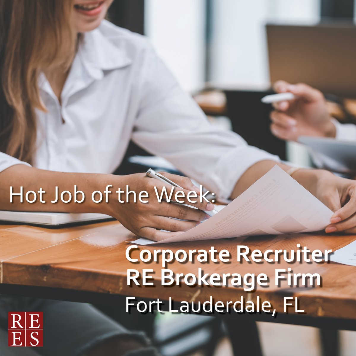 #HotJob of the Week: Corporate Recruiter for RE Brokerage Firm in Fort Lauderdale, FL

Our client is seeking a candidate to schedule interviews, attend fairs, assist with broker onboarding, weekly reports, and perform other duties.
#recruiters #multifamily #realestatejobs #hiring