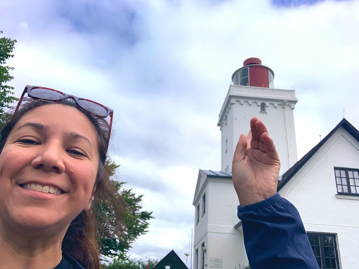 Hej från Nakkehoved fyr! Fanns en fin geocache där också. #fyrkort Ping <a href="/MorupsF/">Morups Tånge Fyrsällskap</a>