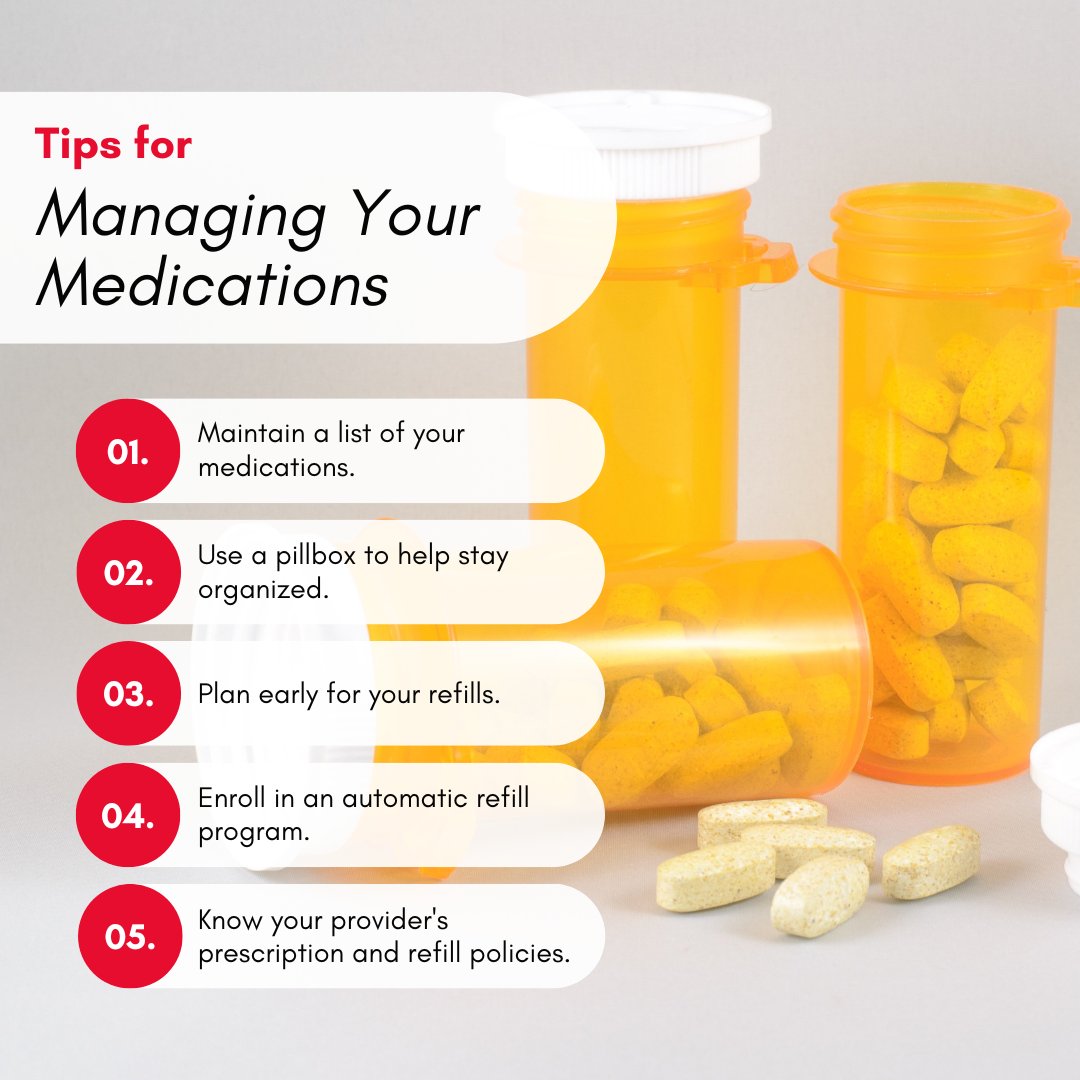 hometownhealth_'s tweet photo. Taking your medications as prescribed is a major component to maintaining or improving your health, especially if you have a chronic condition. Here are some tips to navigate getting your prescriptions with ease!

#MedicationTips #HealthTips https://t.co/3zjGGhu7z3