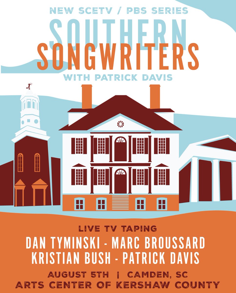 Patrick Davis (@pdmusic) on Twitter photo Less than 2 weeks away… only a few seats left… TV Taping… “Southern Songwriters w/ Patrick Davis”… August 5th Camden, SC <a href="/MarcBroussard/">Marc Broussard</a> <a href="/DanTyminski/">Dan Tyminski</a> <a href="/kristianbush/">Kristian Bush</a> … tickets at PatrickDavisMusic.com Less than 2 weeks away… only a few seats left… TV Taping… “Southern Songwriters w/ Patrick Davis”… August 5th Camden, SC <a href="/MarcBroussard/">Marc Broussard</a> <a href="/DanTyminski/">Dan Tyminski</a> <a href="/kristianbush/">Kristian Bush</a> … tickets at PatrickDavisMusic.com