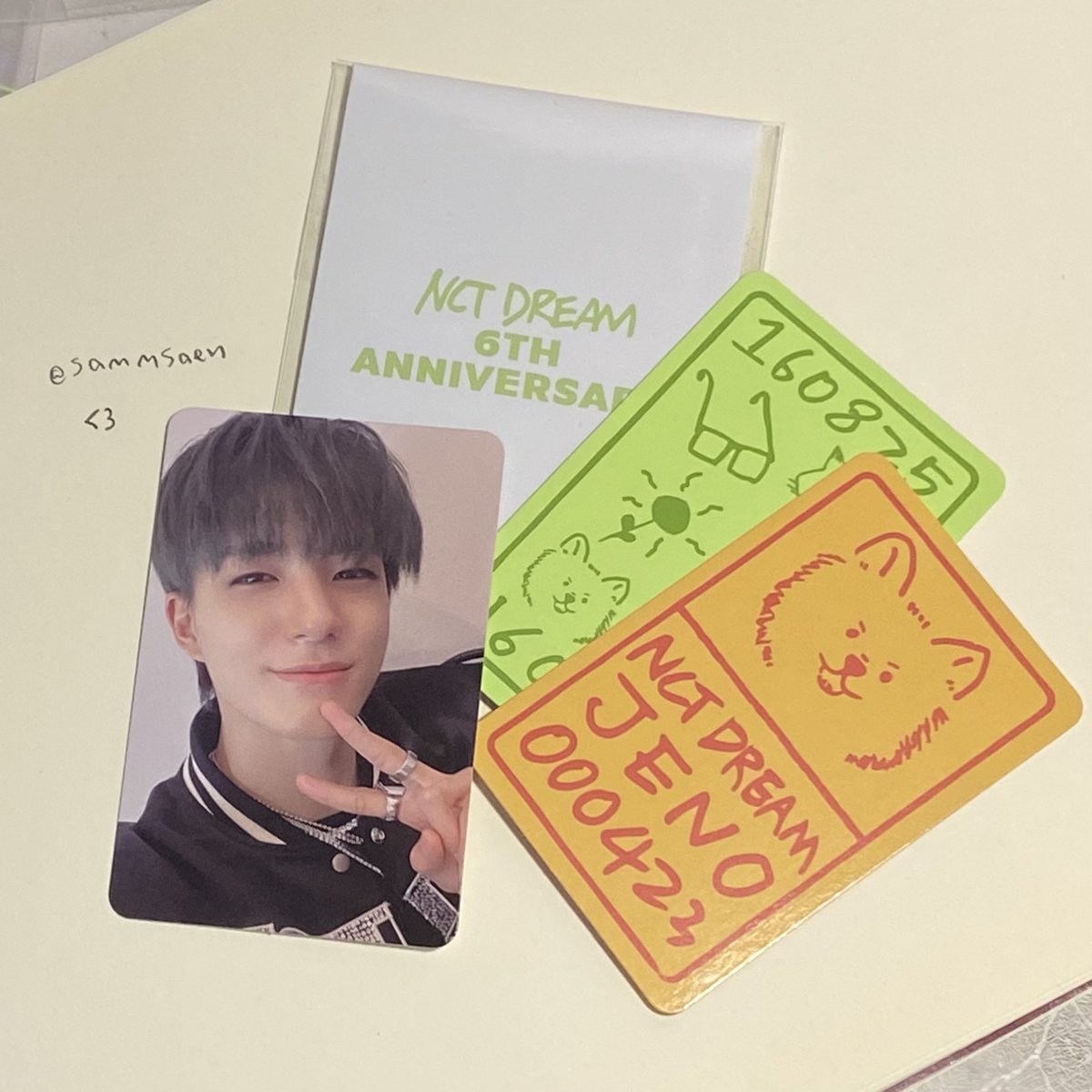 sammsaen's tweet image. พร้อมส่ง/ตามหา เจโน่ ◜◡◝.

✮ nct anniversary 6th jeno
✮ 290 free shipping 📦

( #ตลาดนัดnct #ตลาดนัดnctdream )