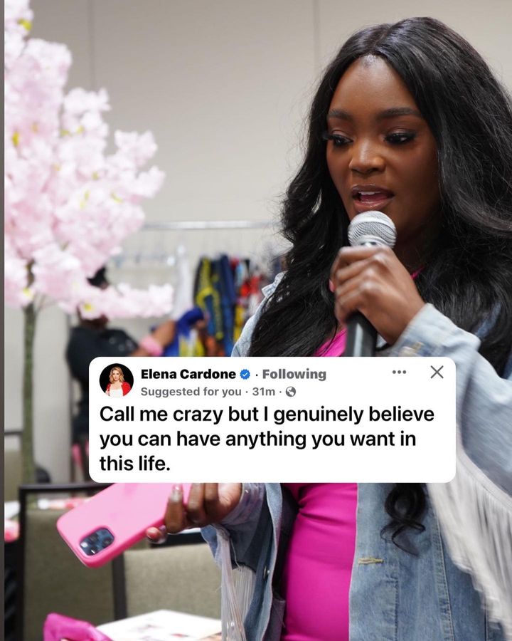 brittneybrands's tweet photo. Manifest your best life, 'cause honey, you are the CEO, the boss babe, and the dream chaser! 💁🏾‍♀️✨ Believe it, achieve it, stir some sh*t up! 💋 #GirlBossVibes https://t.co/irTrOYinV6