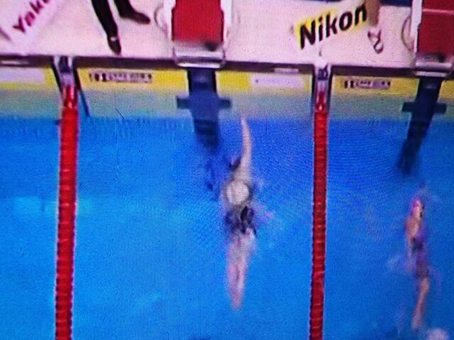 ButtstrokeSwim's tweet photo. Controversy in Fukuoka: Kaylee McKeown (left) was disqualified for a back-to-breast turn infraction in the semi-final of the Women's 200m Individual Medley.

Alex Walsh (right) did not receive a DQ for her turn in the Final en route to a silver medal.

The specific rules applied are 6.5 & 9.4 of the World Aquatics Competition Regulations.

6.5 (Backstroke): Upon the finish of the race the swimmer must touch the wall while on the back.
9.4 (Medley Swimming): Each section must be finished in accordance with the rule which applies to the stroke concerned (6.5).

Both swimmers appear to be in violation of these rules (to some degree) while performing the "crossover turn." The video replay booth initiated McKeown's infraction, but not Walsh's.

If video review is going to be the norm for reviewing calls then so be it, but if it will also be used to initiate calls, a level of consistency needs to be maintained. The integrity of our sport depends heavily on it.

#Fukuoka23