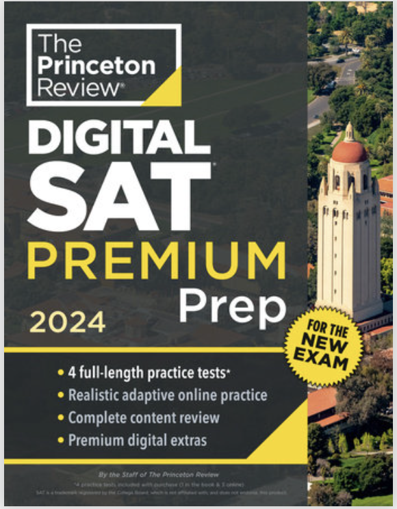 The Digital SAT is coming! We're thrilled to announce that today our newest book is on sale: Digital SAT Premium Prep, 2024. Includes a complete content review, all the need-to-know specifics about the new SAT, & loads of practice questions/tests! princetonreviewbooks.com/sat-psat