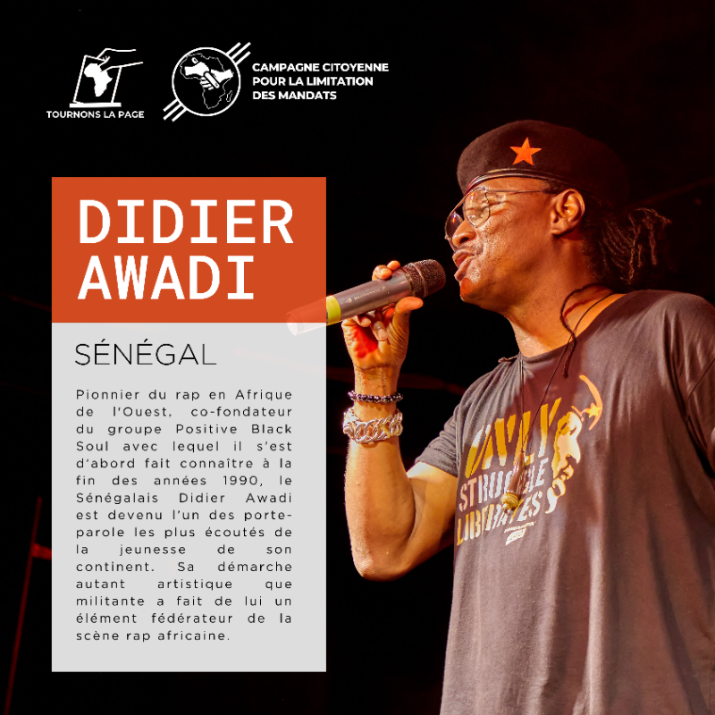TournonsLaPage's tweet photo. 📢Un mois et demi nous séparent du GRAND #CONCERT pour la #démocratie !
Le rappeur #sénégalais🇸🇳 Didier Awadi va participer à cet évènement avec 9 autres artistes #africains🌍
🗓️14 septembre 2023, à #Paris
🔗Réservez votre place ici : https://t.co/OgohWiIanN