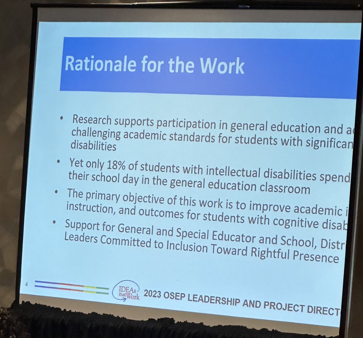 Learning about Inclusion Towards Rightful Presence for students with significant disabilities #OSEP2023