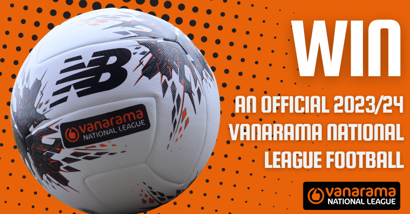 NL_Enterprise's tweet photo. ⚽️ 𝐂𝐎𝐌𝐏𝐄𝐓𝐈𝐓𝐈𝐎𝐍 𝐓𝐈𝐌𝐄 ⚽️

We have 🔟 2023/24 Vanarama National League match balls up for grabs courtesy of our partners @NBTeamsportsUK!

📲 Follow us
📲 Follow @NBTeamsportsUK 
🔄 Retweet this tweet
📣 Tag a friend

Competition closes Tuesday 1 August 2023 at 10am!
